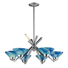 6-Light Shaded Chandelier