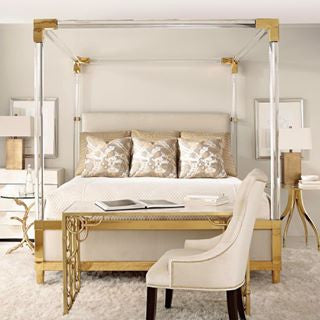 Hayworth Golden Acrylic King Bed