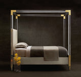 Hayworth Golden Acrylic King Bed